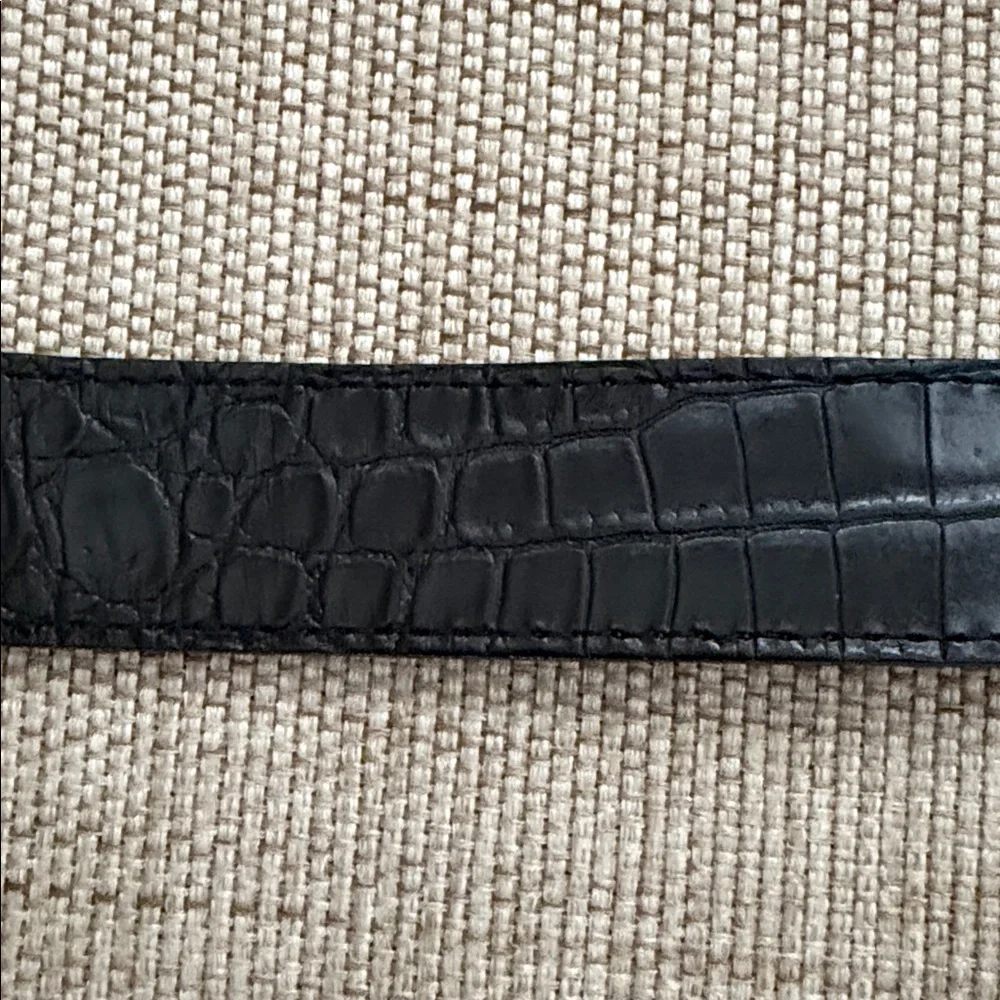 Talbots black croc